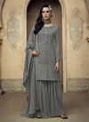 Gray Colour Latest Fancy Designer Stylish Festive Wear Fox Georgette Heavy Work Salwar Suit Collection 8101